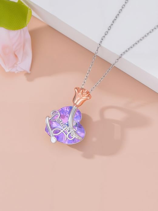 Midari Ocean Necklace 925 Sterling Silver Flamingo Mama Bear Dolphin Penguin Sea Turtle Axolotl Desert Cactus Nautical Rudder Tropical Palm Compass Wave Pendant Boho Jewelry Gifts for Women Men