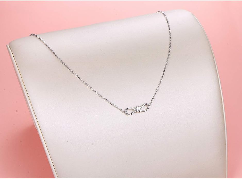 DAOCHONG S925 Sterling Silver Choker Short Necklace Pendant for Women Jewelry Gift