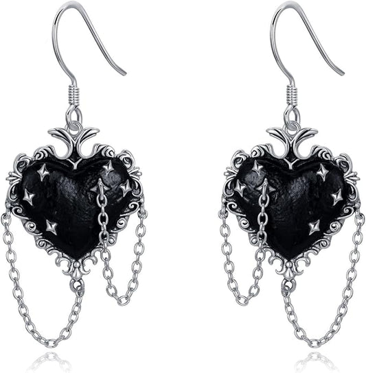 Animal/Leaf/Gothic Dangle Earrings 925 Sterling Silver Animal/Leaf/Gothic Dangle Drop Earrings Easter/Halloween/Christmas Jewelry Gifts for Women Her