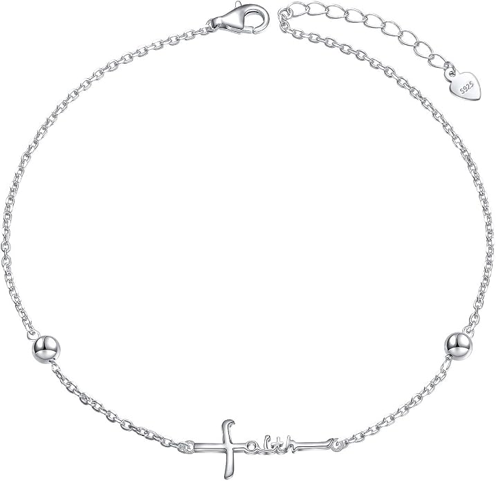 Yearace Anklet for Women S925 Sterling Silver Adjustable Foot Beaded Chain Lotus Flower Claddagh Dragonfly Witches Knot Ankle Bracelet Summer Beach Anklets Jewelry Gift