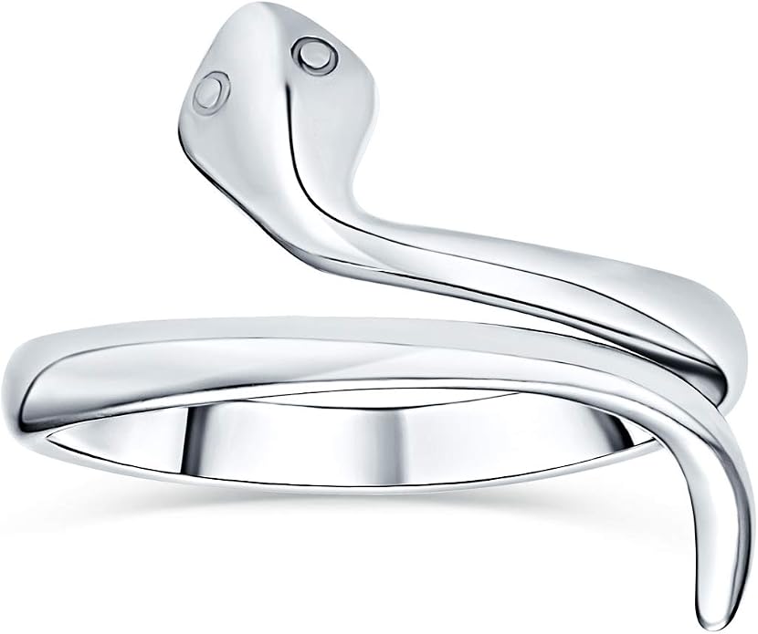 Bling Jewelry Minimalist Delicate Midi Knuckle Thin 1MM Band Stackable Bypass Wrap Snake Ring For Teen 14K Gold Plated .925 Sterling Silver
