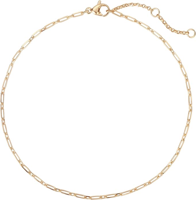 LOYATA Anklet Bracelet 14K Gold Plated Dainty Anklet Chain Waterproof Gold Chain Anklet for Women Cuban Beach Anklet Jewelry Gifts for Women