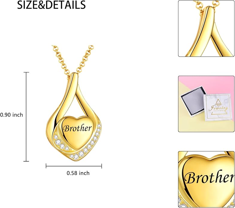 Cremation Jewelry 925 Sterling Silver Teardrop Urn Necklace for Ashes Heart Shape Memorial Keepsake Pendant for Human Ashes for Women Gift