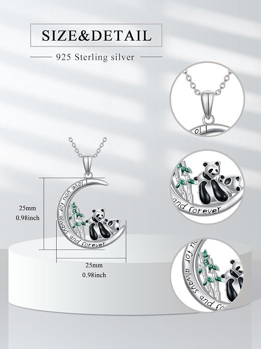 Midari Ocean Necklace 925 Sterling Silver Flamingo Mama Bear Dolphin Penguin Sea Turtle Axolotl Desert Cactus Nautical Rudder Tropical Palm Compass Wave Pendant Boho Jewelry Gifts for Women Men