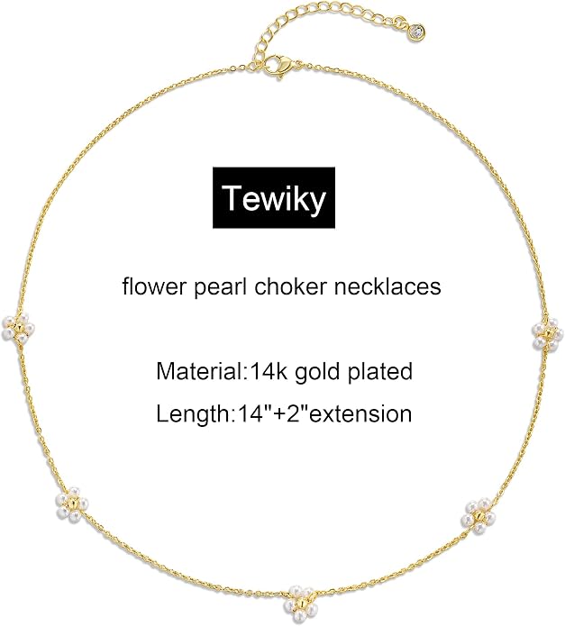 Tewiky Layered Necklaces for Women Non Tarnish- Chunky 14k Gold Plated Herringbone/Snake/Rope/Box/Cuban Link Chain for Women Waterproof Layering Stack Choker Necklace Trendy Dainty Tarnish Free Jewelry Set