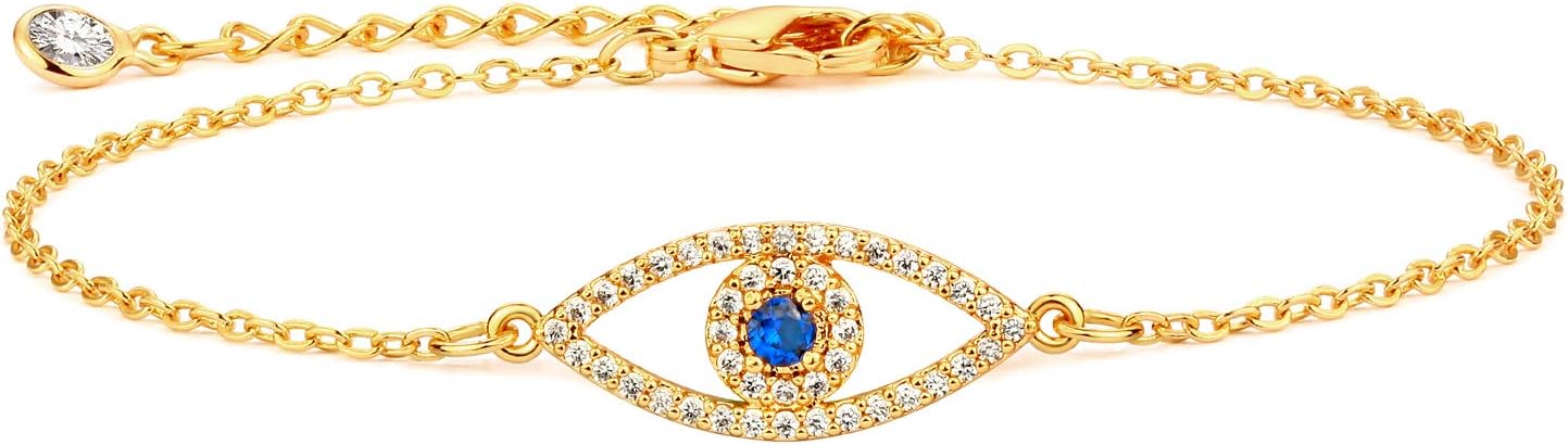 Dremmy Studios Gold Bracelet for Women 18K Gold Plated Dainty Paperclip Cubic Zirconia Disc Coin Star Cable Satellite Bead Pearl Simple Boho Minimalist Stacking Layered Link Jewelry Gift