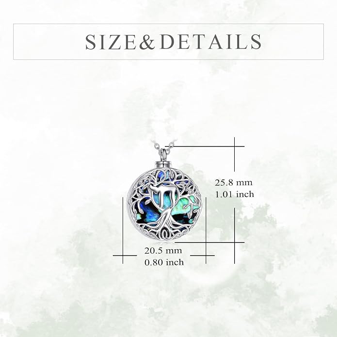 YFN Tree of Life Necklace Sterling Silver Celtic Knot Tree Pendant Jewelry Gifts for Women Men
