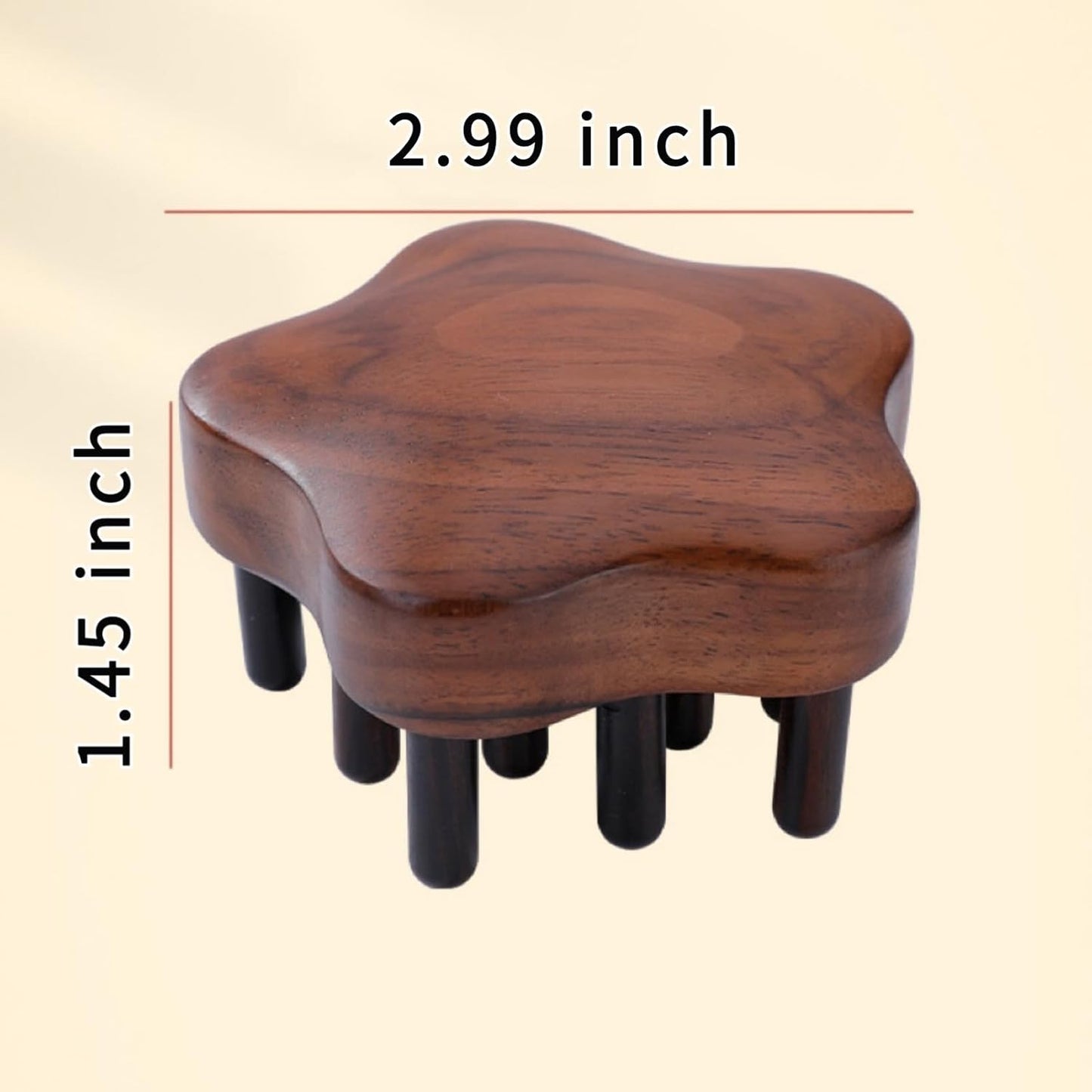 Wood Comb for Hair Growth | Wooden Scalp Massager Tool | Hair Massager | Scalp Massager Hair Growth | Head Massager Scalp Stress Relax Wood (star-16teeth)