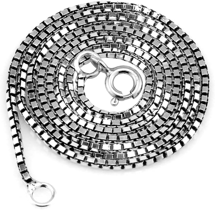 Silvershake 925 Sterling Silver Waning Crescent Moon Filigree Pendant with 1mm 18 Inch Venetian Box Chain Necklace