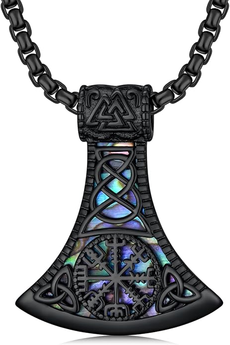 Viking Necklace for Men 925 Sterling Silver Viking Norse Pagan Jewelry Gifts for Women