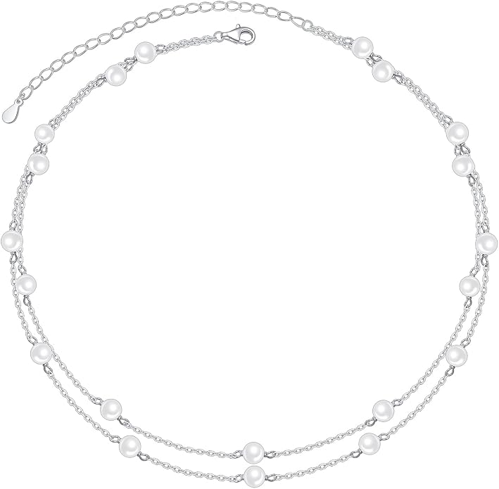 DAOCHONG S925 Sterling Silver Choker Short Necklace Pendant for Women Jewelry Gift