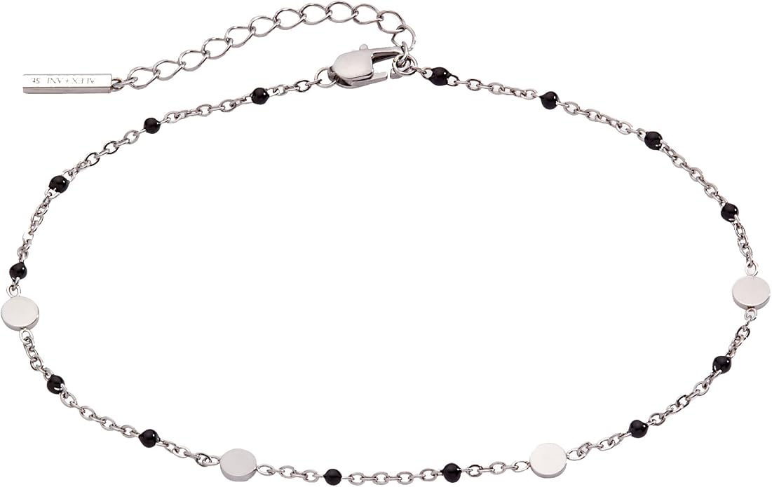 Alex and Ani Enameled Chain Coin Station Anklet