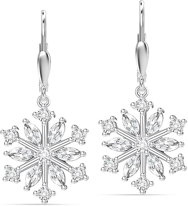 LeCalla Women's Drop & Dangle Earrings | 925 Sterling Silver Leverback Earrings | Lightweight Teardrop Lever Back Drop Dangle Earring for Women