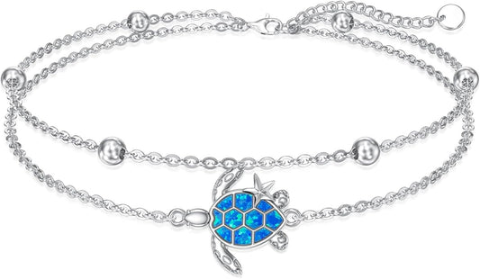 Dorunmo 925 Sterling Silver Anklet Bracelet Mother’s Day Birthday Jewelry Gifts for Women Wife Girlfriend Mom Her
