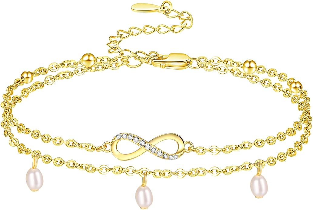 Palpitate Anchor/Infinity/Mermaid Anklets Nautical Ankle Bracelet 925 Sterling Silver Elegance Anklets Jewelry Christmas Gifts for Women