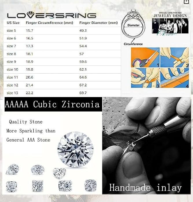Couple Ring Bridal Set His Hers Women 10k White Gold Filled AAA Cz Men Stainless Steel Wedding Ring Band Set