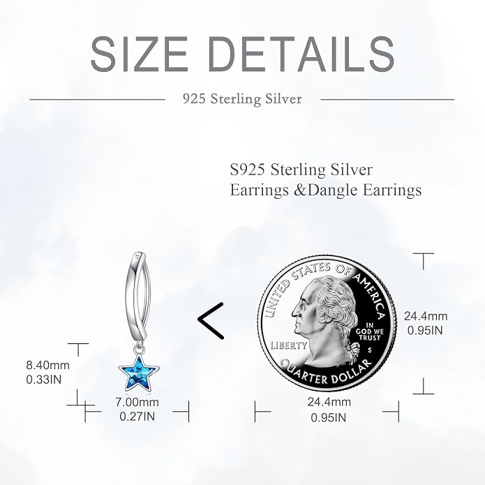 Dangle Clicker Belly Button Ring for Women Surgical Sterling Silver Belly Ring Simple Reverse Navel Rings Body Jewelry