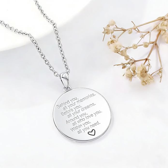 Aniu Tree of Life Necklace for Women, 925 Sterling Silver Mother of Pearl Family Palm Tree Charm Pendant Jewelry for Birthday Christmas Gift