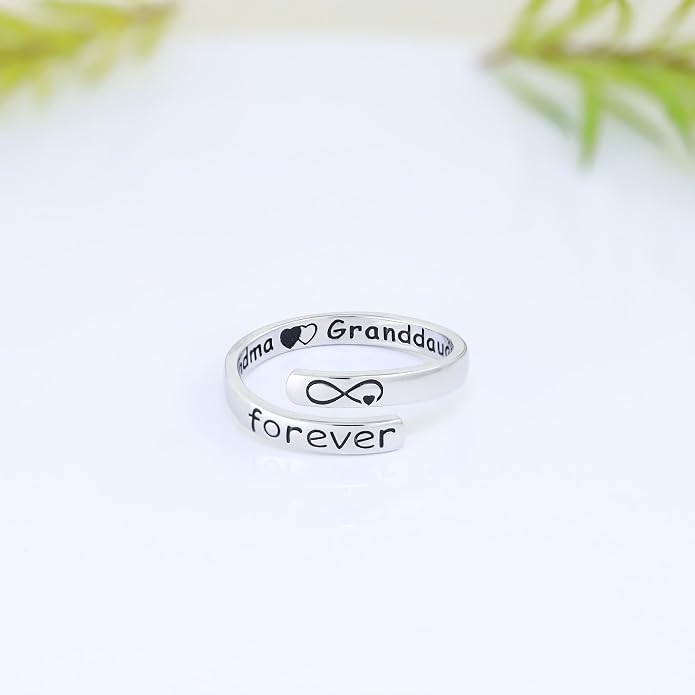 925 Sterling Silver Inspirational Rings for Women Hope Rings Encouragement Jewelry