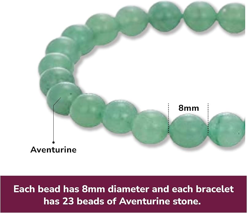 Crystal Vibe - Healing Crystal Bracelet for Women & Men | Natural Gemstone Bead Bracelet | Adjustable Handmade Energy Stone Bracelet | Bracelet for Meditation, Yoga & Daily Wear | Multiple Types