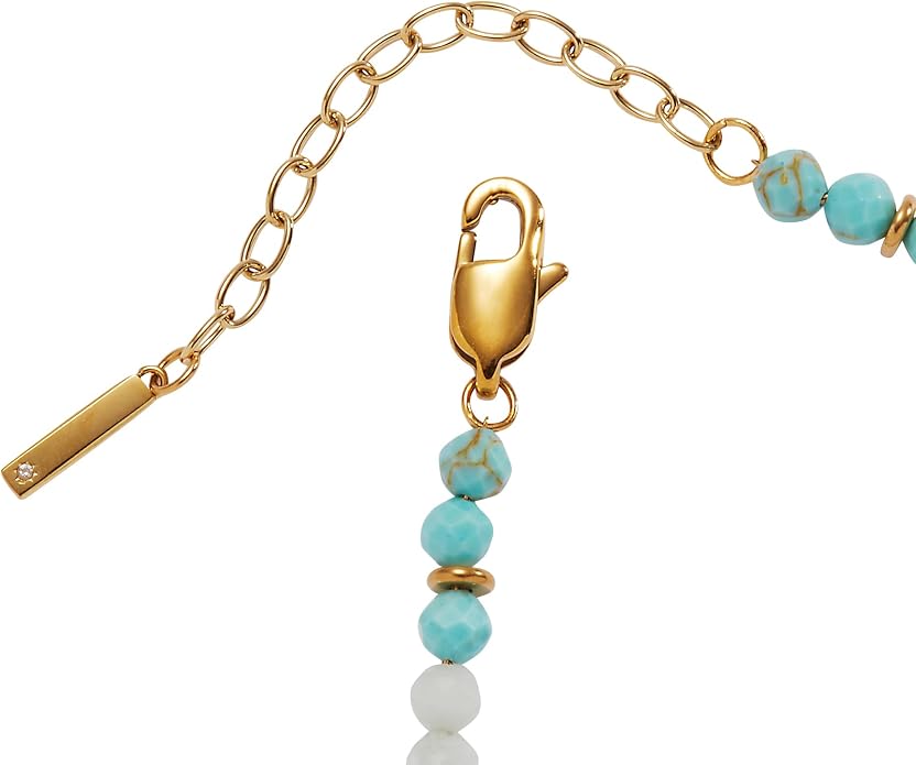 Alex and Ani Turquoise Ombre Semi-Precious Beaded Anklet