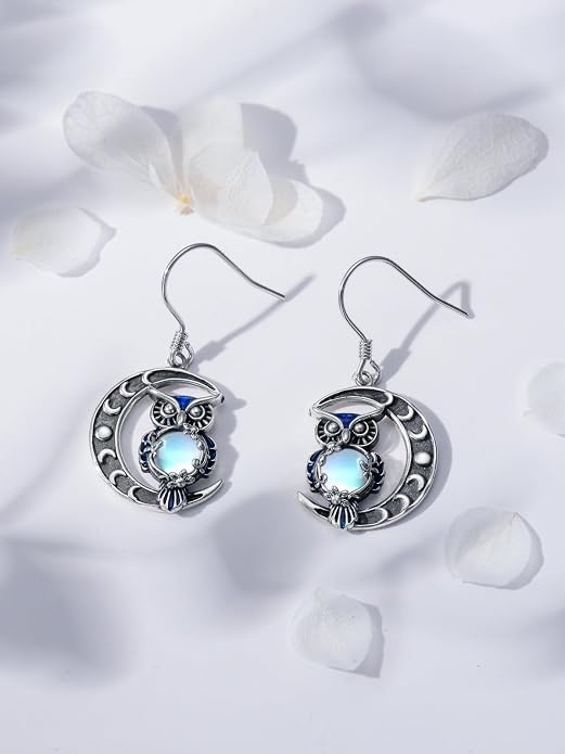 Animal/Leaf/Gothic Dangle Earrings 925 Sterling Silver Animal/Leaf/Gothic Dangle Drop Earrings Easter/Halloween/Christmas Jewelry Gifts for Women Her