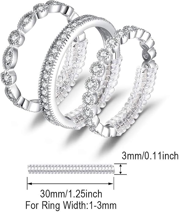 JewelryPalace 14K Gold Plated 925 Sterling Silver Rings for Women, Cubic Zirconia Promise Rings for Her, Stackable Wedding Bands Rings for Women Set Size 4-12