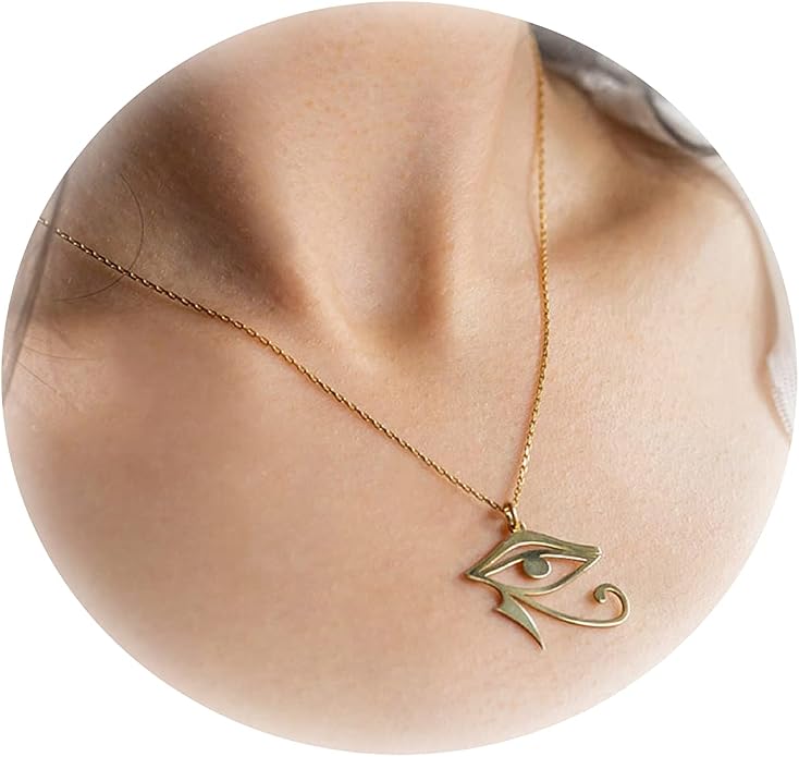Collner 14K Gold Heart Pendant Necklace for Women Dainty Star Necklace Tiny Evil Eye Choker Necklace Boho Crescent Moon Necklace Minimalist Jewelry