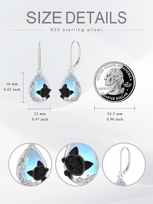 Seiyang Dangle Earrings 925 Sterling Silver Animal/American Flag/Turquoise Dangle Drop Earrings Jewelry Gifts for Women