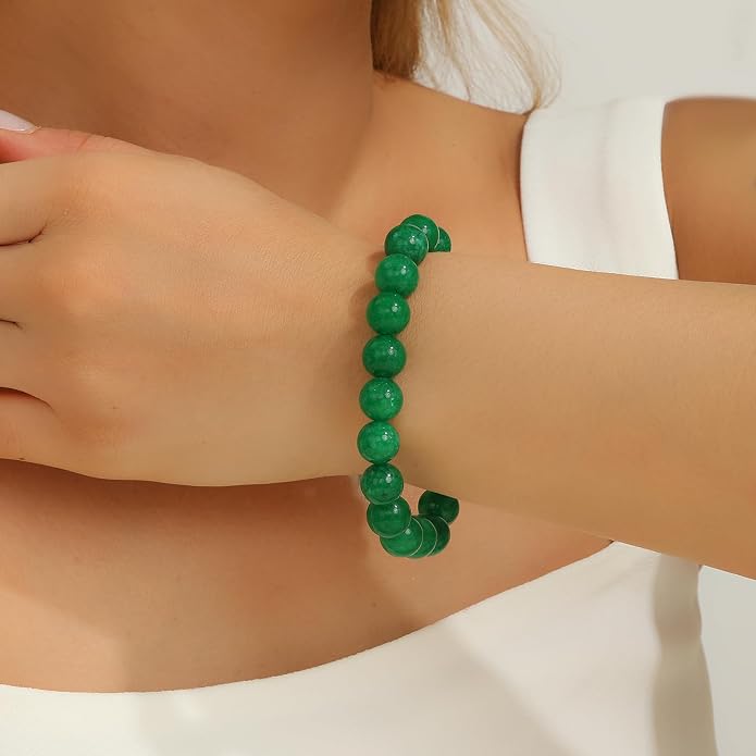Crystal Vibe - Healing Crystal Bracelet for Women & Men | Natural Gemstone Bead Bracelet | Adjustable Handmade Energy Stone Bracelet | Bracelet for Meditation, Yoga & Daily Wear | Multiple Types