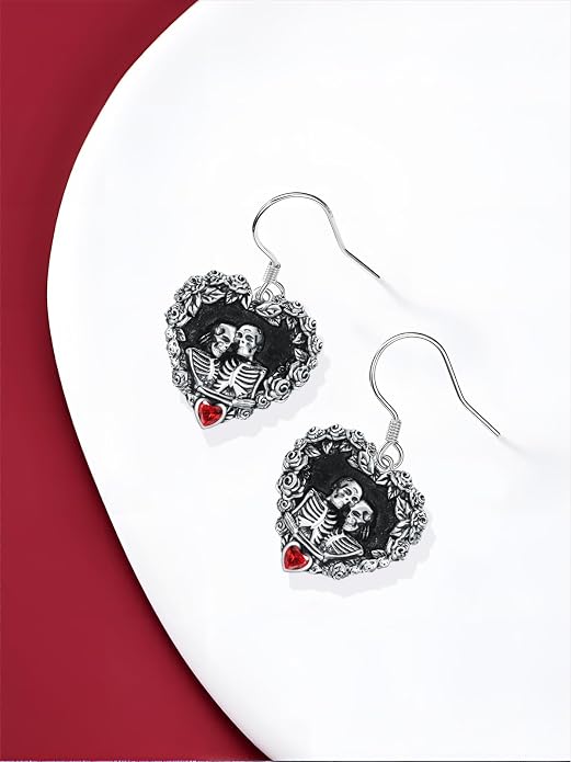 Animal/Leaf/Gothic Dangle Earrings 925 Sterling Silver Animal/Leaf/Gothic Dangle Drop Earrings Easter/Halloween/Christmas Jewelry Gifts for Women Her