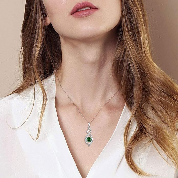 Infinity Necklace 925 Sterling Silver Necklace For Women Jewelry Valentines Day Christmas