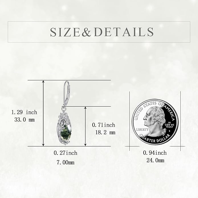 Celtic Filigree Earrings for Women Gemstone Jewelry Gifts