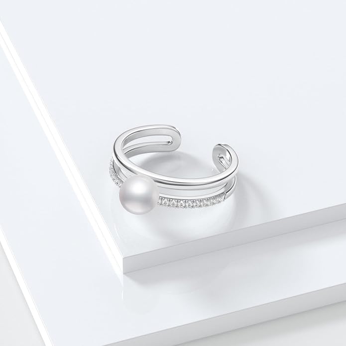 Midari Toe Rings for Women 925 Sterling Silver Hypoallergenic Adjustable Open Band Ring for Women Summer Beach Open Toe Jewelry Foot Jewelry