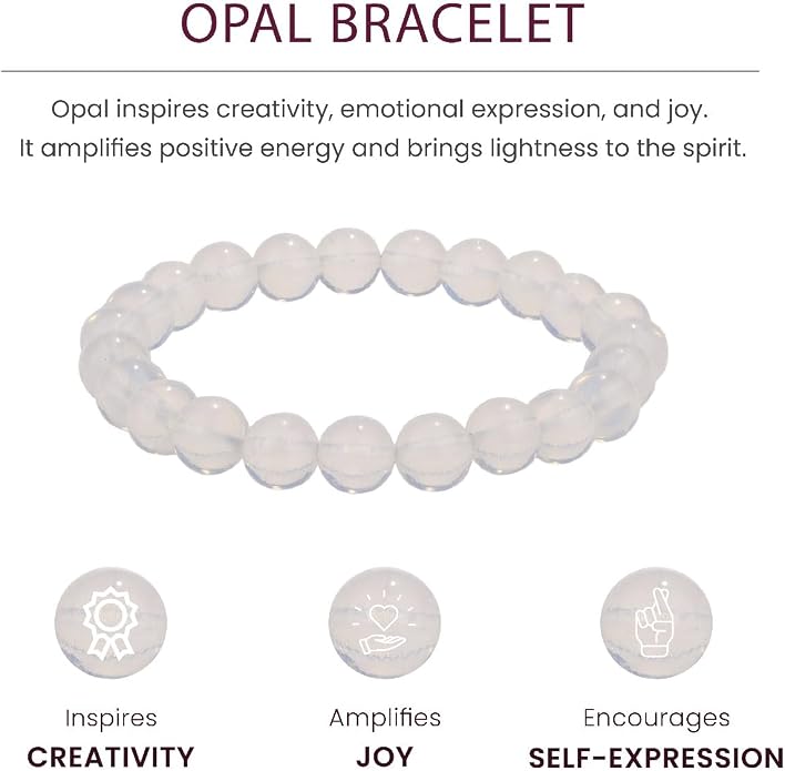 Crystal Vibe - Healing Crystal Bracelet for Women & Men | Natural Gemstone Bead Bracelet | Adjustable Handmade Energy Stone Bracelet | Bracelet for Meditation, Yoga & Daily Wear | Multiple Types