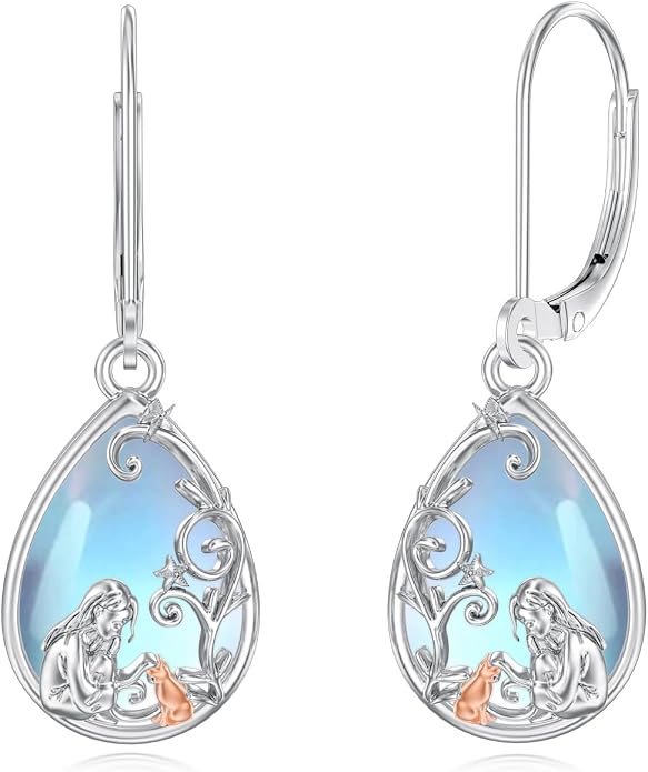 Seiyang Dangle Earrings 925 Sterling Silver Animal/American Flag/Turquoise Dangle Drop Earrings Jewelry Gifts for Women