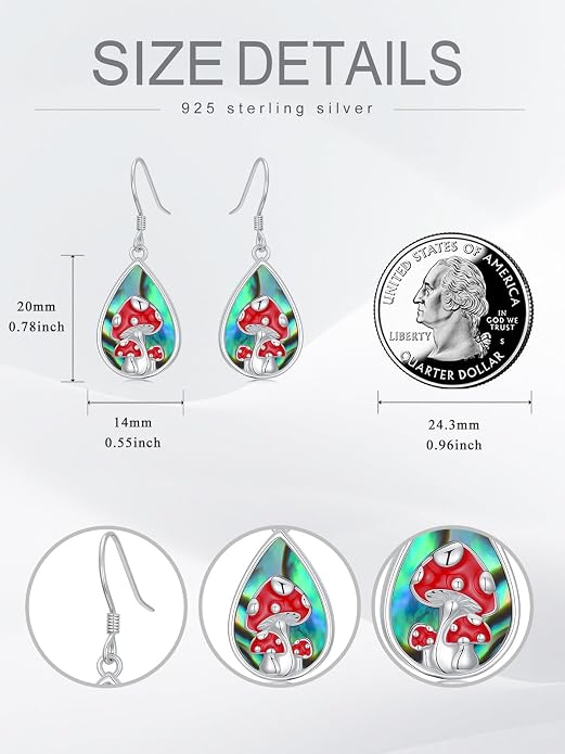 Animal/Leaf/Gothic Dangle Earrings 925 Sterling Silver Animal/Leaf/Gothic Dangle Drop Earrings Easter/Halloween/Christmas Jewelry Gifts for Women Her