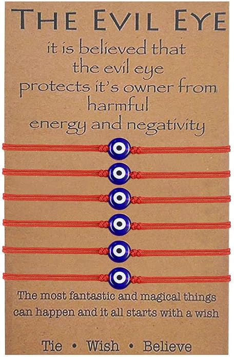 BOCHOI Evil Eye Bracelet for Women Good Luck String Bracelet Kabbalah Protection Friendship Wish Bracelet Jewelry for Girls Girlfriend Wife Mother Daughter
