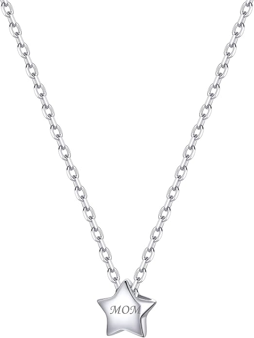 ChicSilver 925 Sterling Silver Cross/Heart/Butterfly/Star/Moon Necklace for Women, Hypoallergenic Dainty Small Silver Pendant Necklaces (with Gift Box)