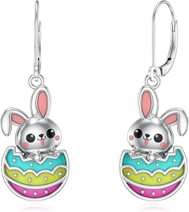 Seiyang Dangle Earrings 925 Sterling Silver Animal/American Flag/Turquoise Dangle Drop Earrings Jewelry Gifts for Women