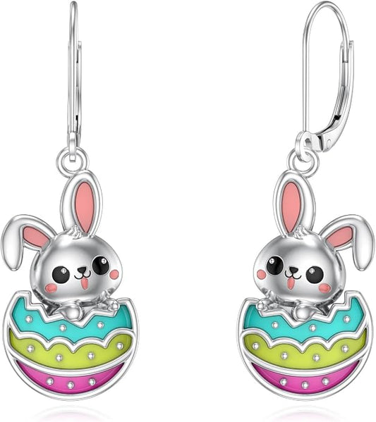 Seiyang Dangle Earrings 925 Sterling Silver Animal/American Flag/Turquoise Dangle Drop Earrings Jewelry Gifts for Women