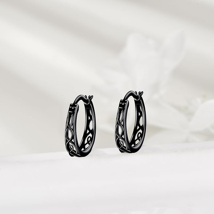 Sterling Silver Hoop Earrings Small Hoop Sun/Leaf/Triangle Huggie Earrings for Women Hypoallergenic