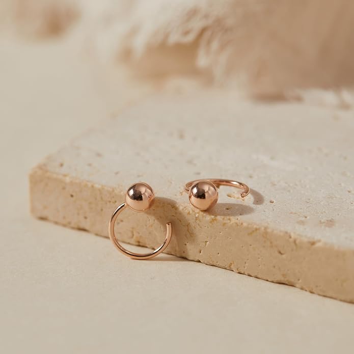 CHIC & ARTSY 925 Sterling Silver Half Hoop Earrings for Women, Small Huggie Hoops Set with Ball Bar Star Moon Cross & Pearl, Lightweight Comfort Fit Everyday & Sleep Earrings