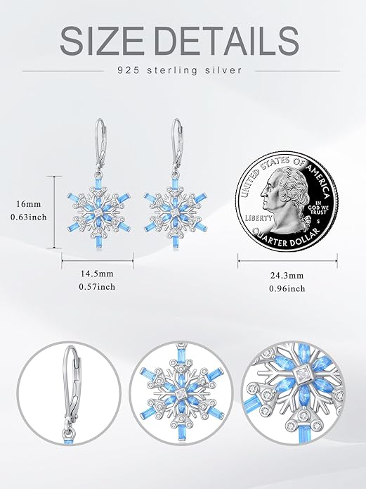 Seiyang Dangle Earrings 925 Sterling Silver Animal/American Flag/Turquoise Dangle Drop Earrings Jewelry Gifts for Women