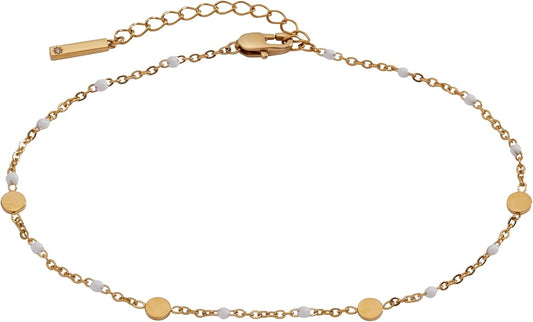 Alex and Ani Enameled Chain Coin Station Anklet