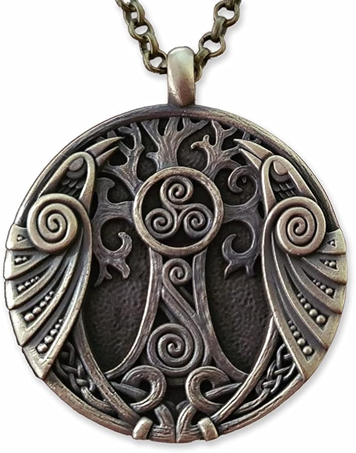 Baldur Jewelry - Handcrafted Yggdrasil Viking Norse World Tree of Life Pendant Necklace Amulet Jewelry | 925 Sterling-Silver Tree of Life Necklace | Viking Gifts |Jewelry for Men Women