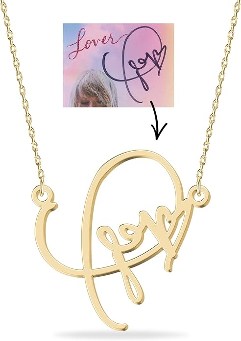 Personalized Actual Handwriting Necklace - Memorial Keepsake Jewelry, Custom Name or Signature, 925 Sterling Silver/ Stainless Steel, Gift for Mom, Wife, Daughter on Mother's Day, Anniversary, Birthday