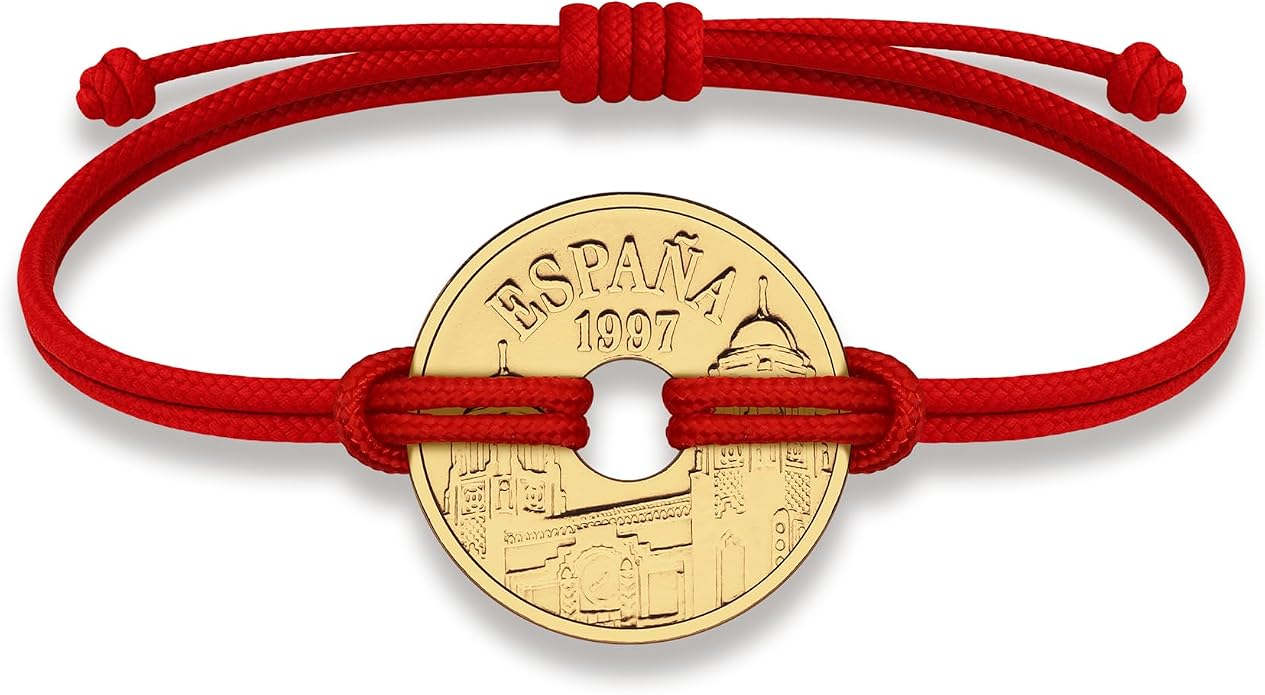 HOBBY OF KINGS Good Luck Coin Bracelet | 18k Gold Plated Wristband | Handmade Jewelry for Collectors and History Lovers