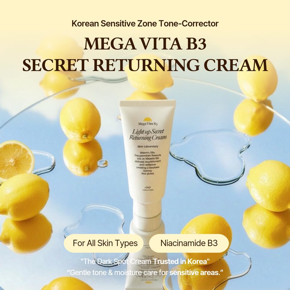 brightening cream - Korean brightening care Niacinamide bikini area, Intimate Areas, Underarm, Inner Thigh - Mega Vita B3 Light up Secret Returning Cream 100ml / 3.38 fl.oz