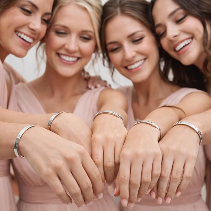 Carviell Bracelet - Gifts for Women – Inspirational, Friendship, Love, Mom, Daughter, Sister, Christian, Graduation, Memorial & Wedding Gifts – 100+ Phrases – Stainless Steel, Gift-Ready